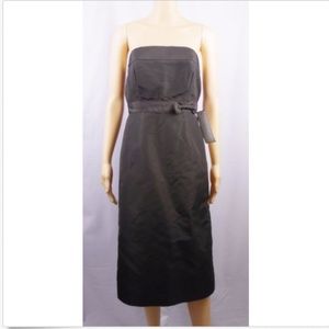 J. CREW Formal DRESS Choc Brown STRAPLESS